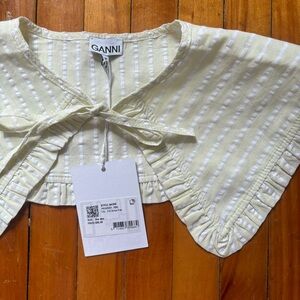 GANNI ruffled collar
